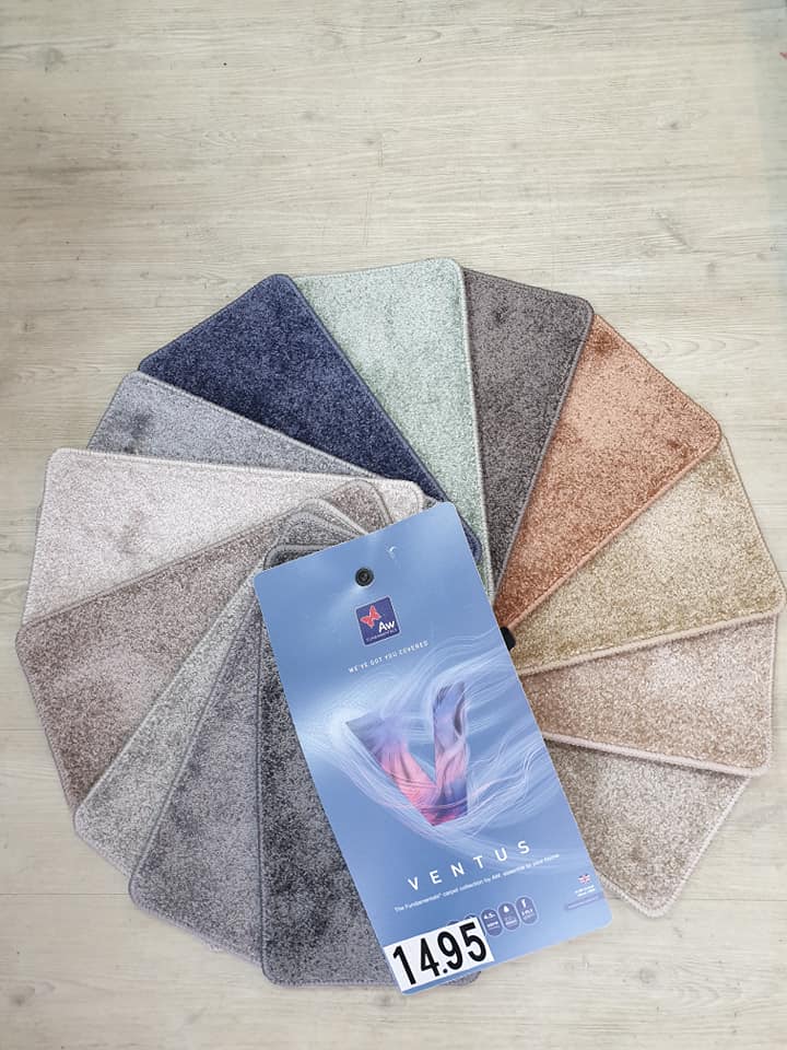 Selection of carpet samples from AW Fundamentals