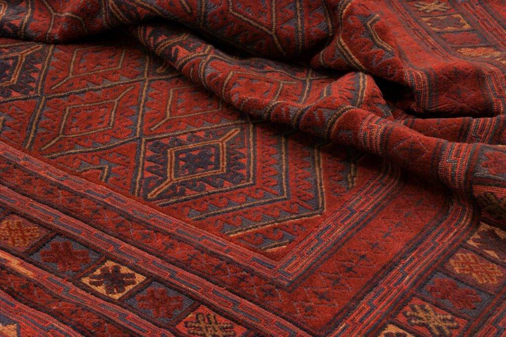 Red Patterned Oriental Carpet